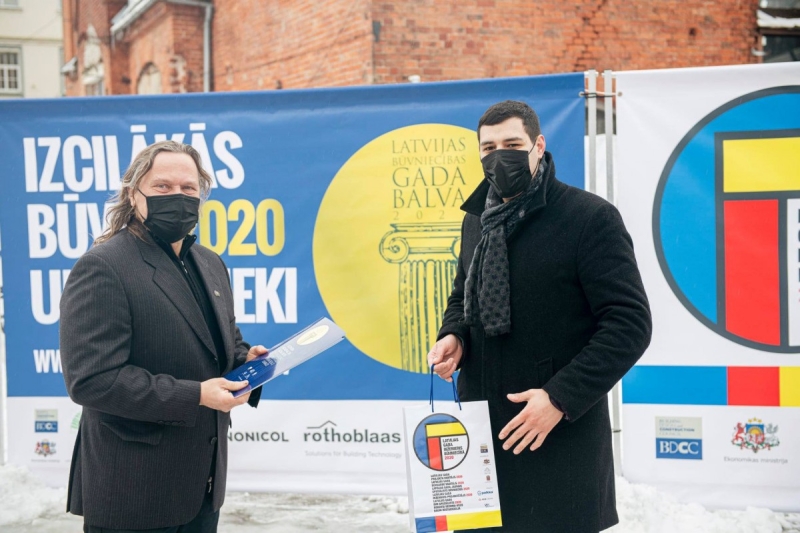 Centra kiosks saņēmis atzinību Latvijas Būvniecības gada balva 2020 konkursā