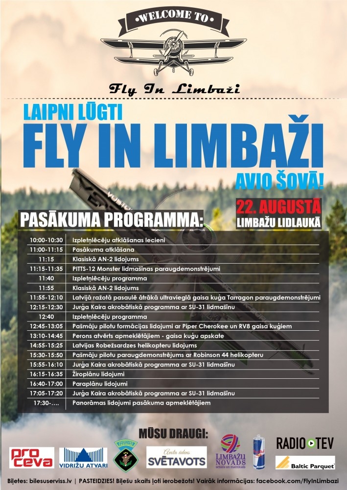Aicinām tirgotājus pieteikties dalībai avio šova 