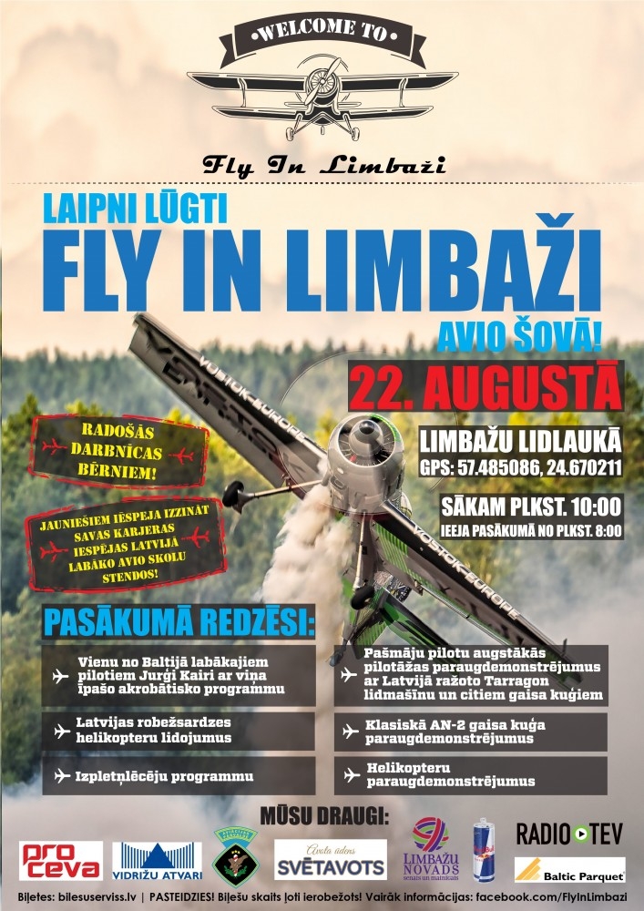 Aicinām tirgotājus pieteikties dalībai avio šova 