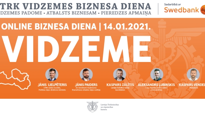 Latvijas Tirdzniecības un rūpniecības kameras Vidzemes reģiona nodaļa sadarbībā ar Swedbank organizē Vidzemes biznesa dienas pasākumu