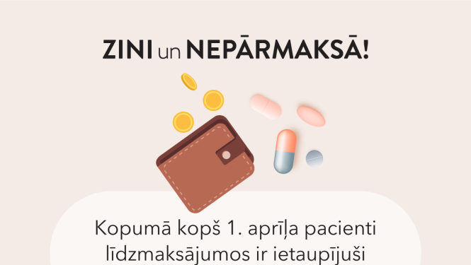 Pacientu līdzmaksājumi par zālēm piecu mēnešu laikā samazinājušies par 5,05 miljoniem eiro