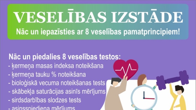 1. martā aicinām apmeklēt Veselības izstādi