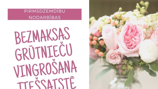 Aicinām piedalīties bezmaksas grūtnieču vingrošanas nodarbībās!