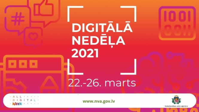 Nodarbinātības valsts aģentūra ielūdz ikvienu interesentu uz Digitālās nedēļas pasākumiem