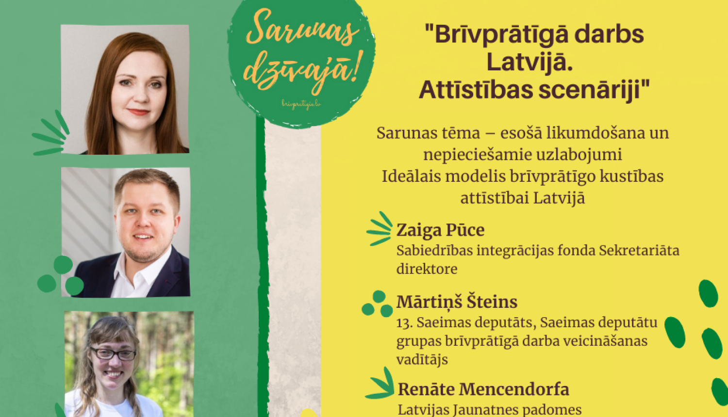 Notiks NVA sarunu cikla “Sarunas dzīvajā! brivpratigie.lv” otrā tiešraide